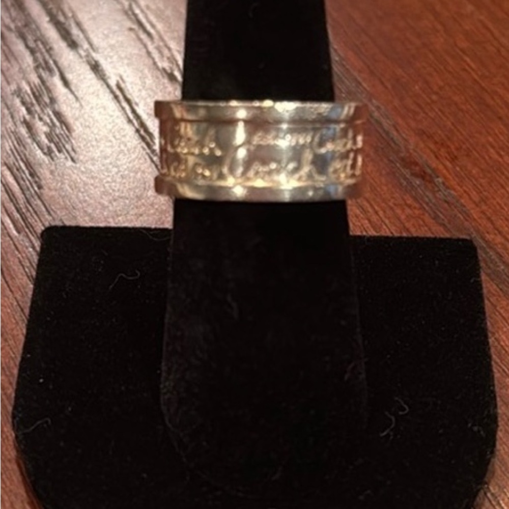 Coach Silver Ring